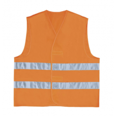 Gilet alta visibilità in poliestere - bande parallele